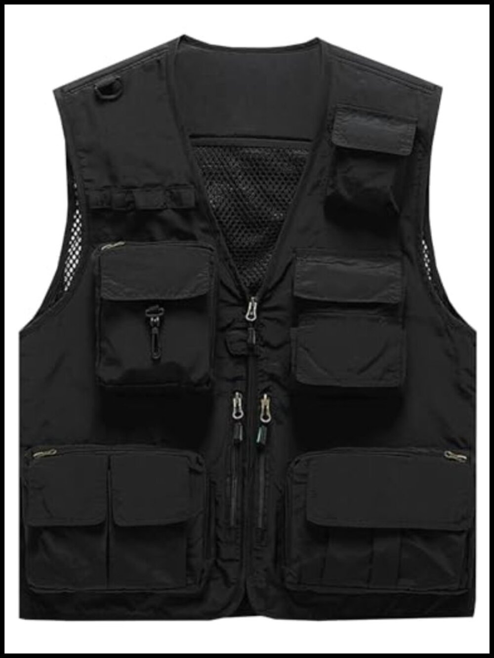 Men's Sleeveless Multi-Pocket Fishing Safari Travel Photo Work Vest